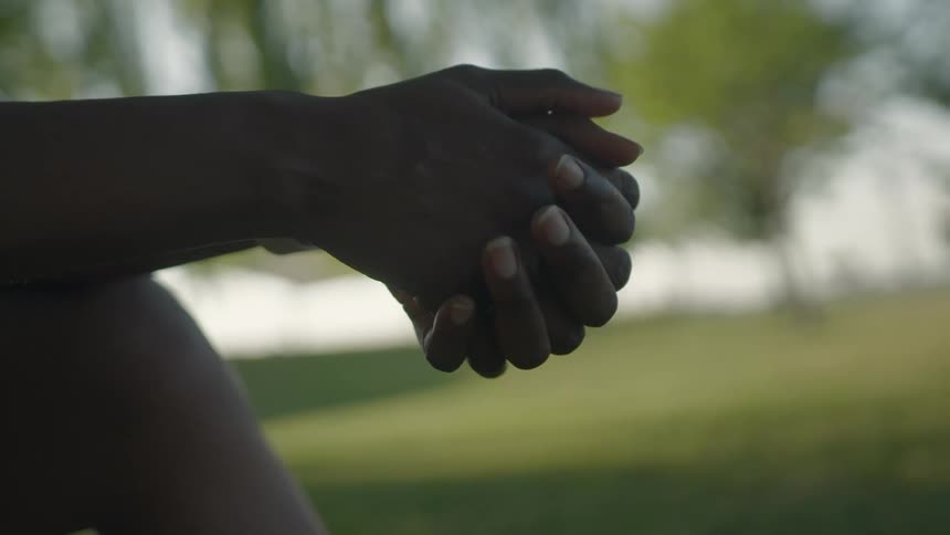 Black persons hands