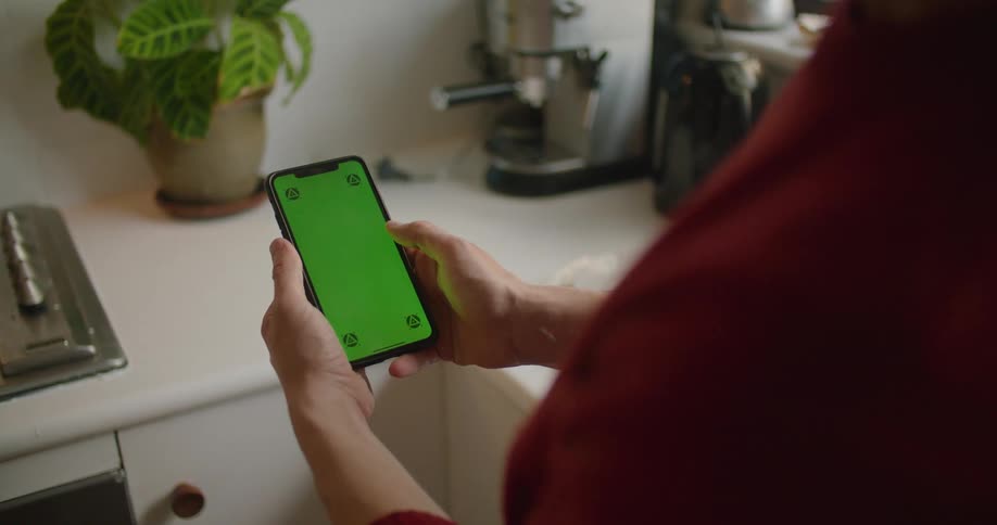 Phone with green screen