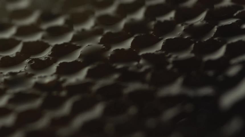 The patterned surface is wet
