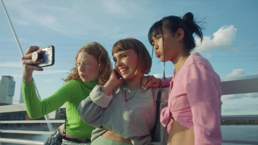 Girls posing for photo
