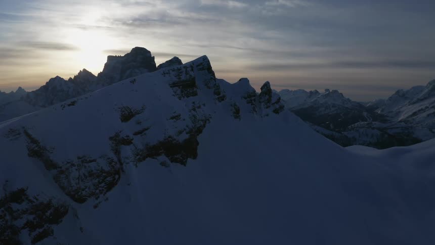 Mountains covered in snow