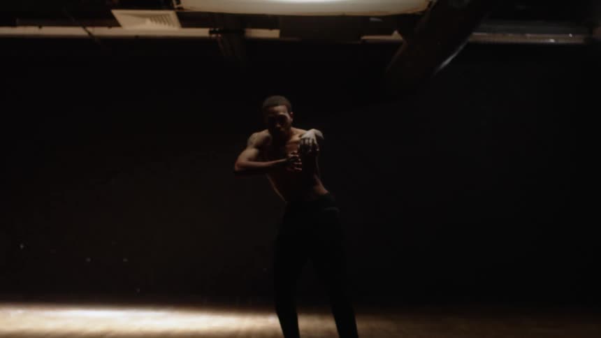 Person dancing indoors