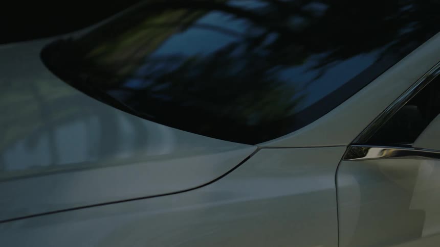 Close up of a car as it drives