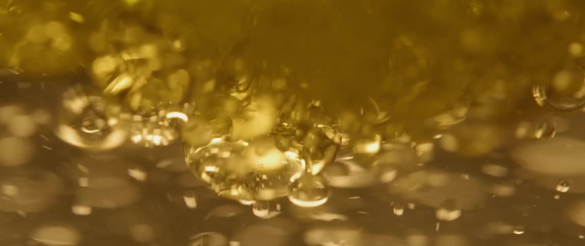 Bubbles swirl in water
