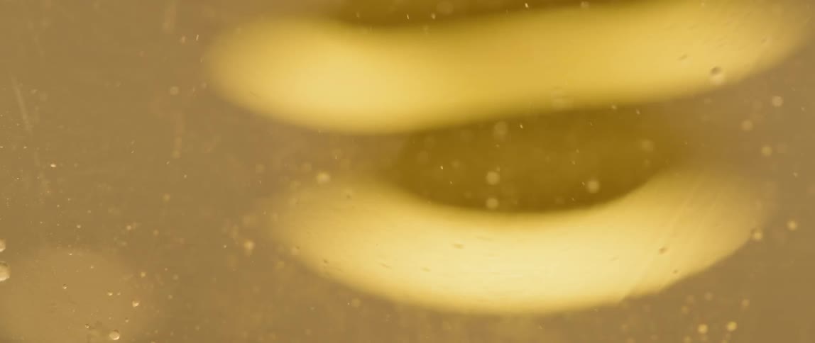Bubbles form and reflect light underwater