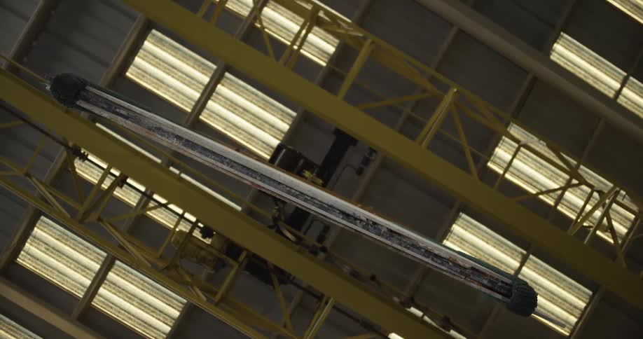Yellow metal indoors
