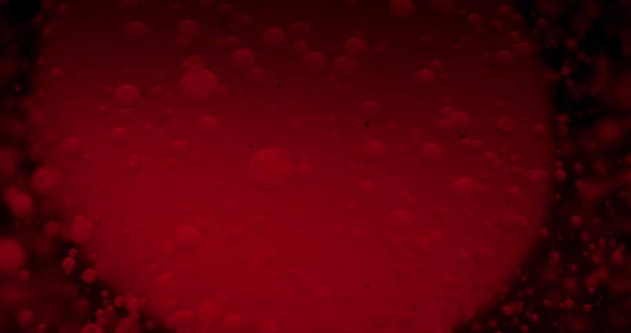 A close up of carbonation bubbles