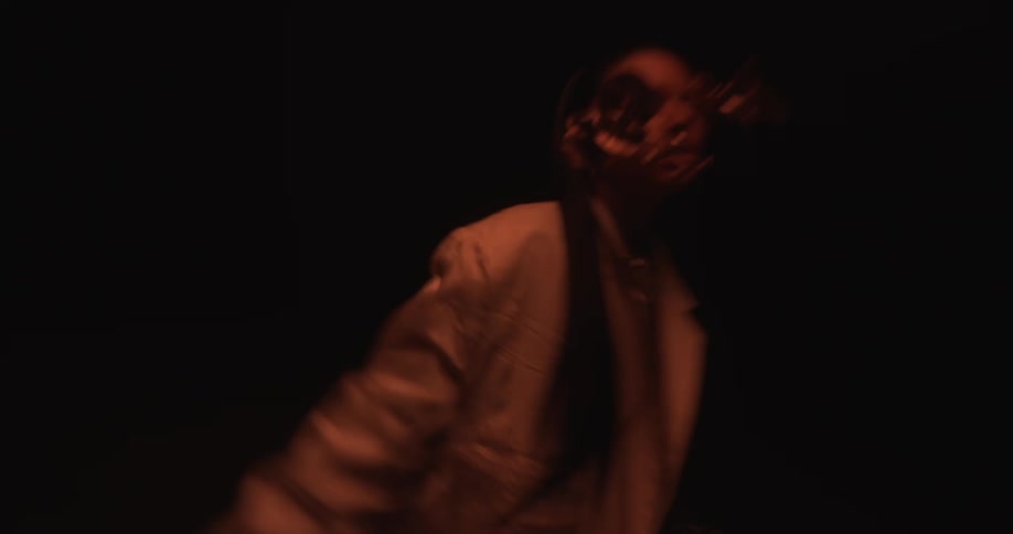 Person dancing indoors