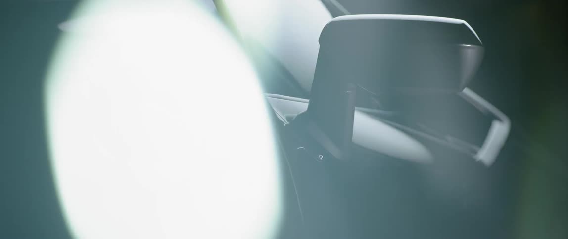 Close up of a black car's side