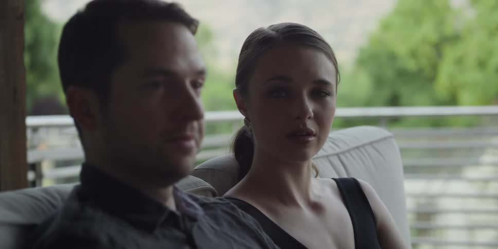 Couple sitting on couch