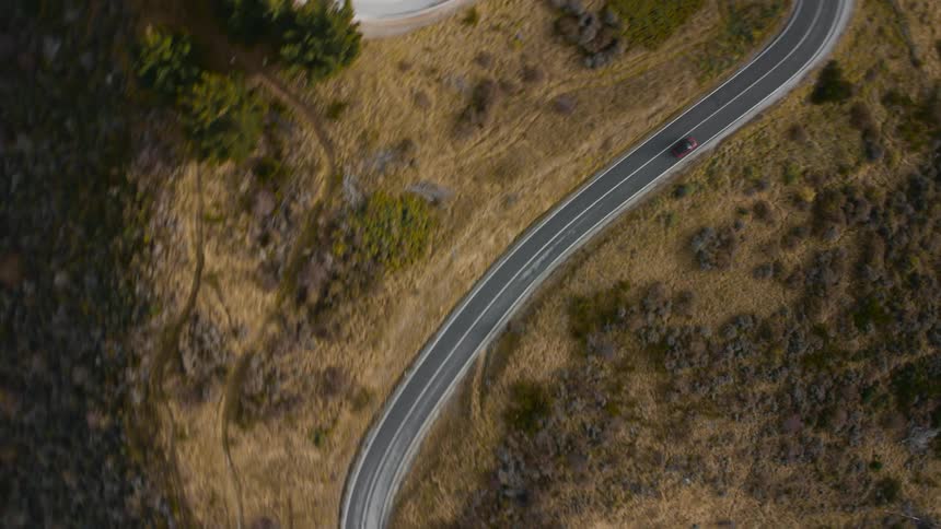 Car driving on rural road