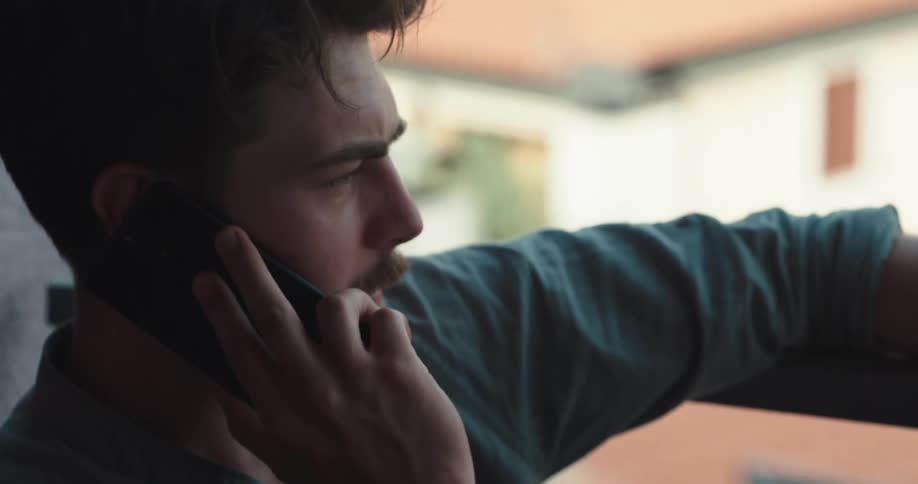 A man is talking on his cellphone
