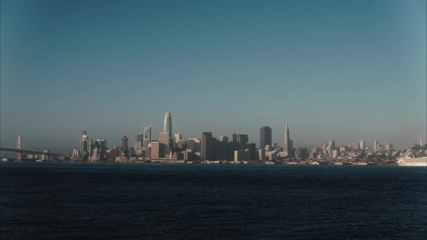 City scape from ocean