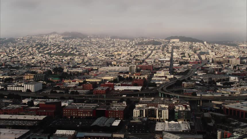 Downtown city buildings