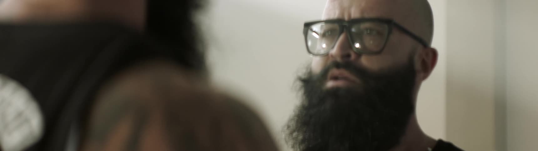 A man looks at himself in the mirror
