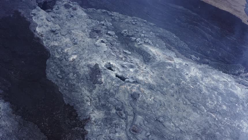 Aerial view of rocky terrain