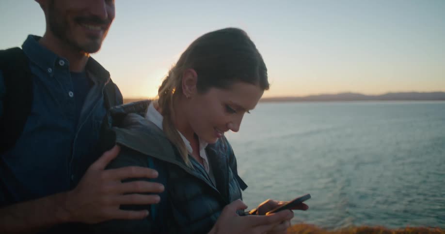 Couple taking a photo