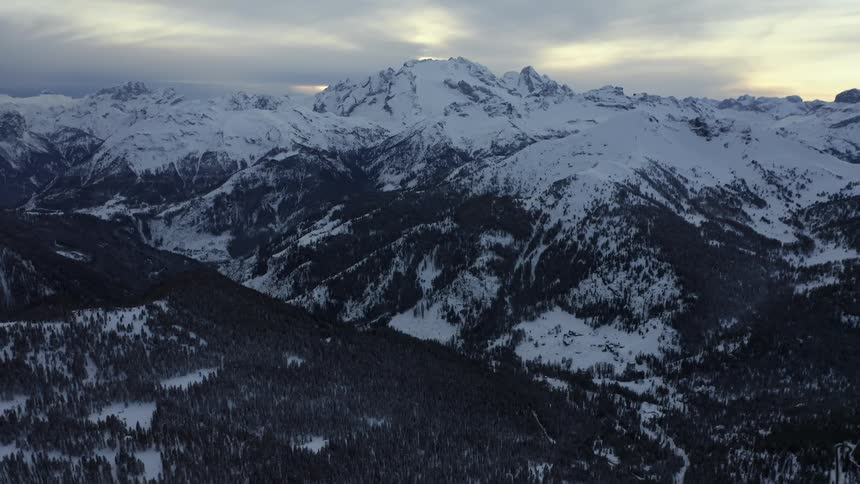 Mountain covered in snow