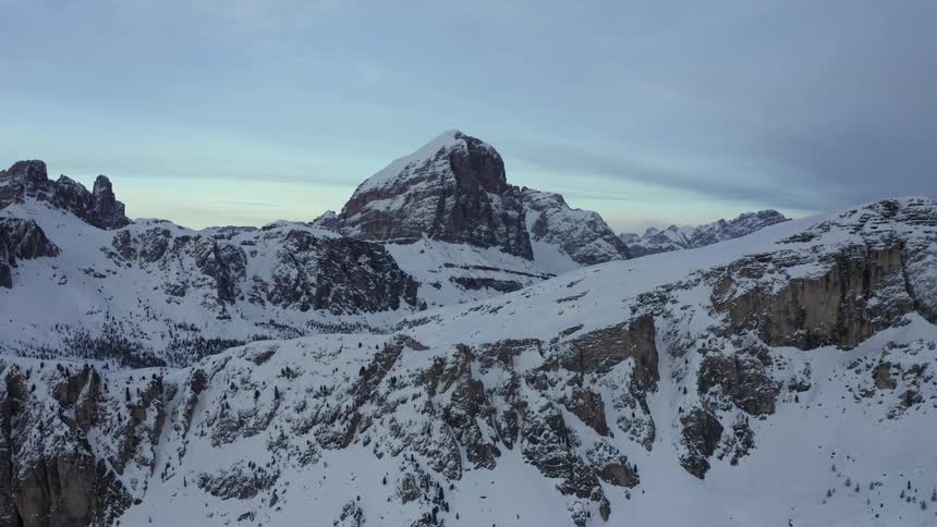 Mountain covered in snow