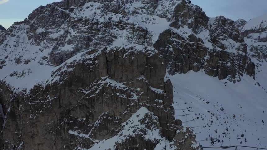 Snow on mountain