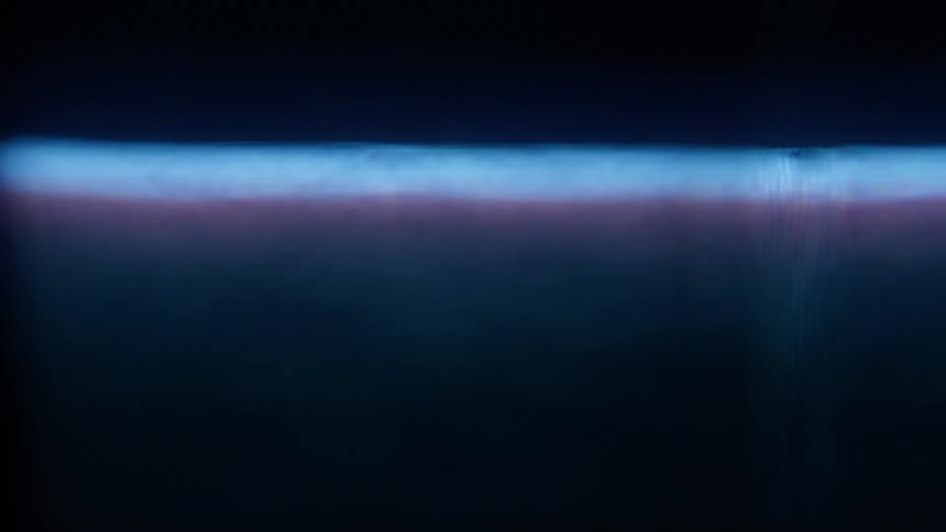 A view of colorful lines going across the screen
