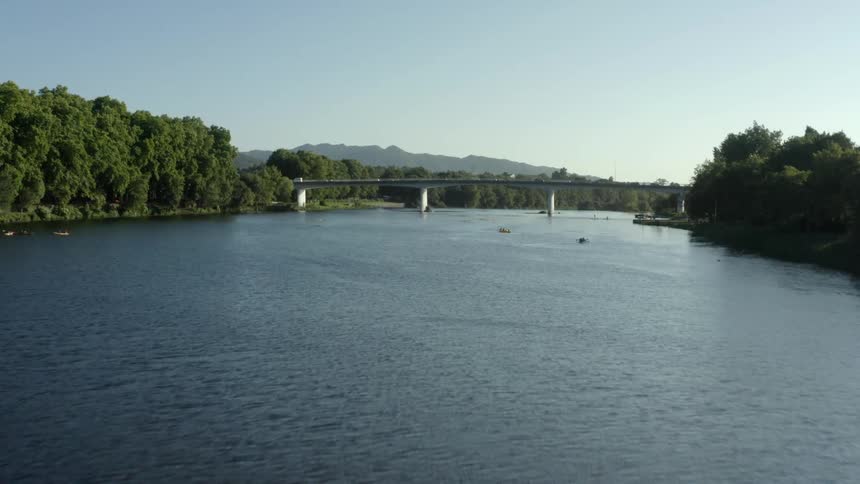 Bridge over a lake