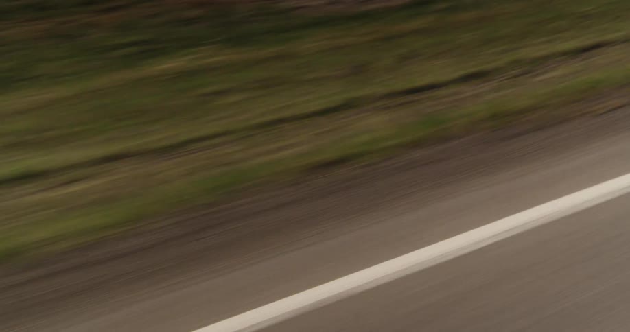 Traveling on a highway road during the day