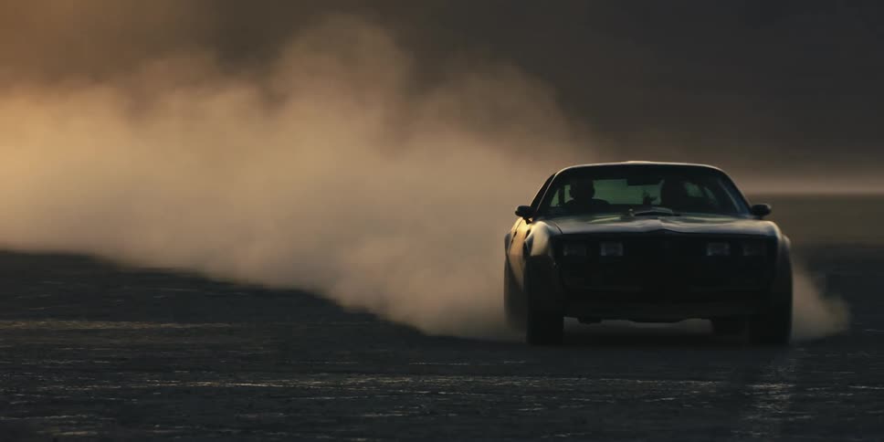 Car being driven