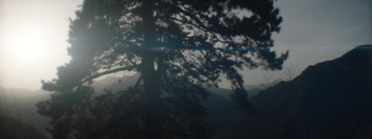 A view of a mountain range outdoors
