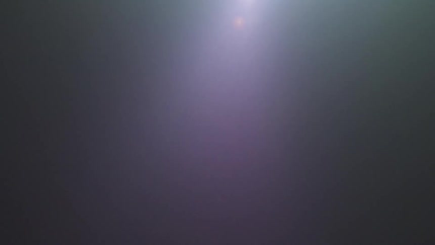 Lens flare moving right to left