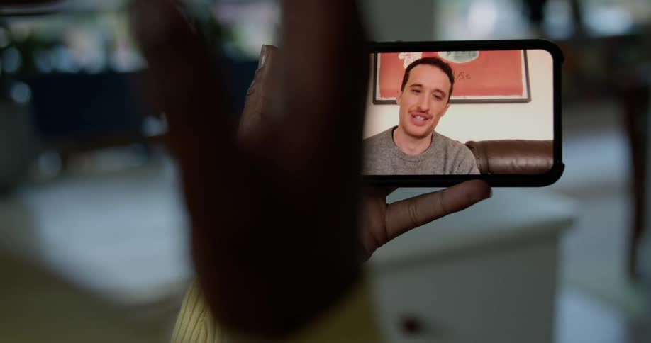A man talking on a smartphone