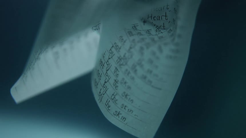 Paper with writing