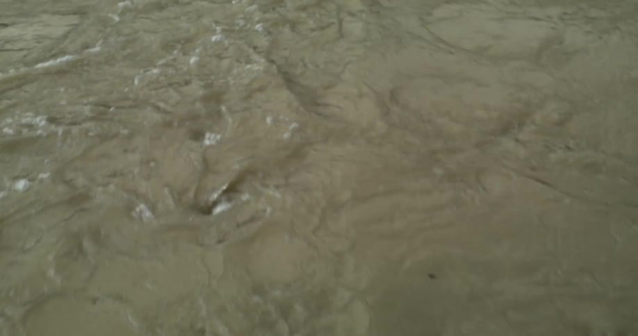 Water and mud with ripples