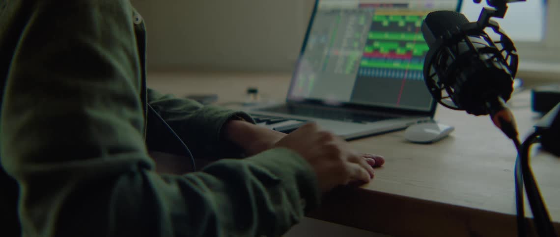 Person making music