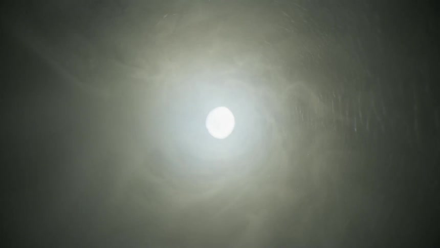 A bright light at the end of a tunnel