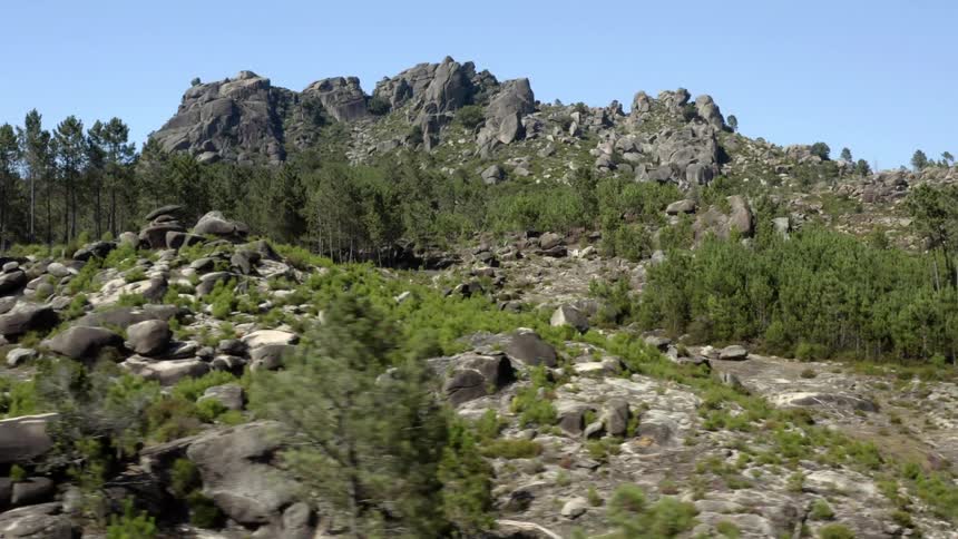 Rocks on a hill