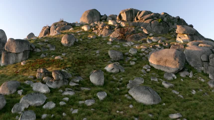 Rocks on a hill