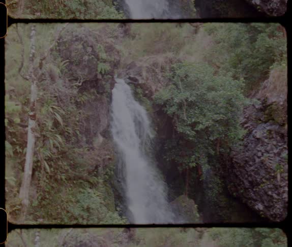 Waterfall falling down