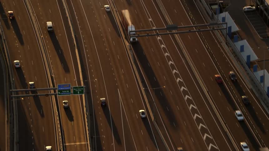 Automobiles driving