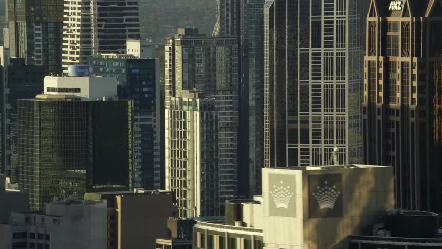 The metropolis is full of very tall buildings