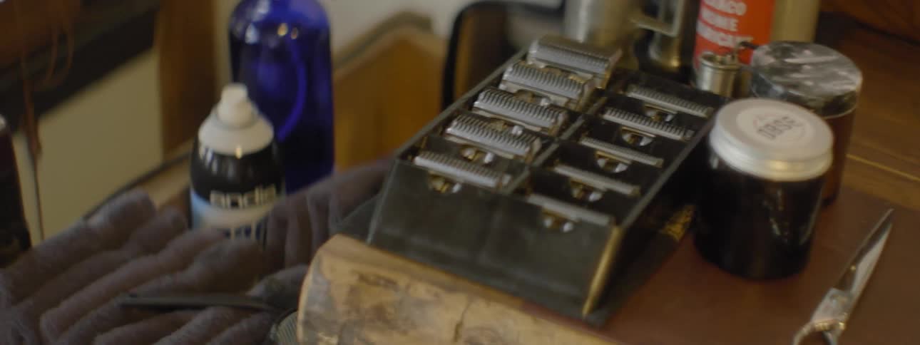 A barber shop's tools