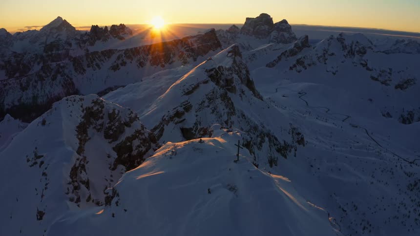 Snow on mountain