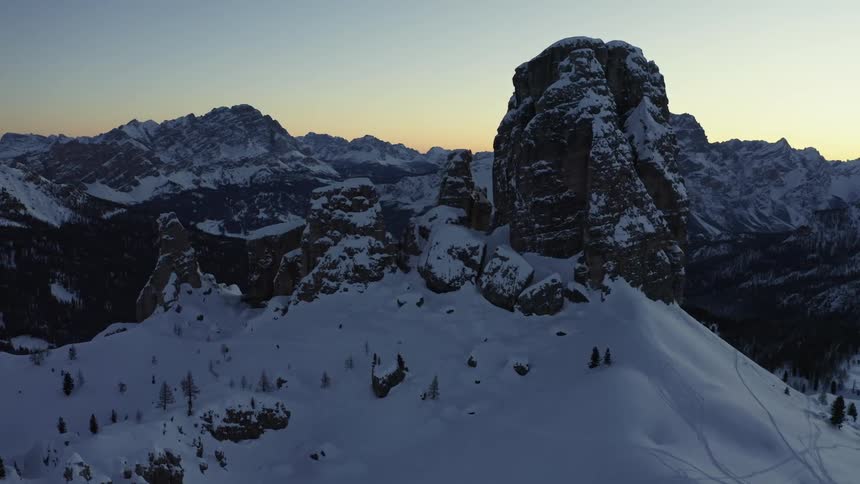 Snow on mountain