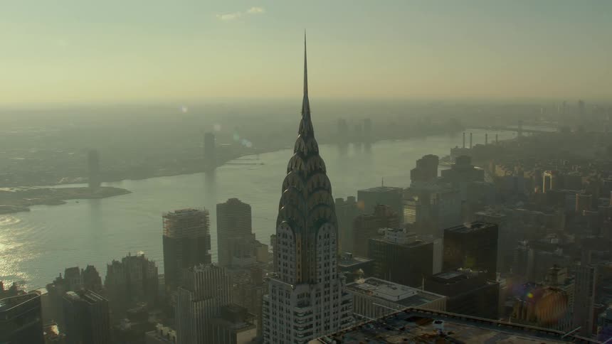 The chrysler skyscraper and other tall buildings in new york city