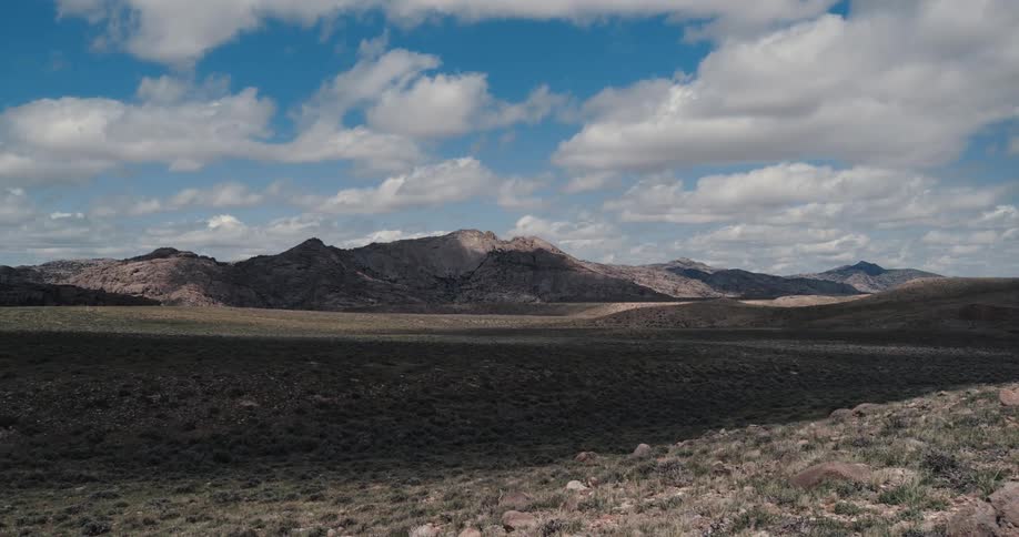 An empty grassland during the day
