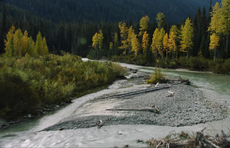 Water flowing down stream