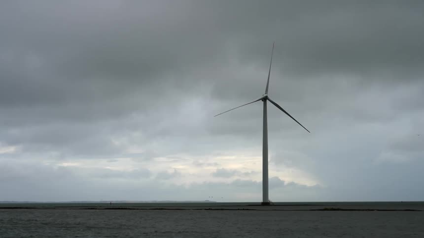 A windmill outdoors