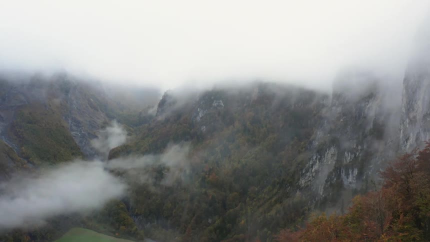 Aerial view of mountain