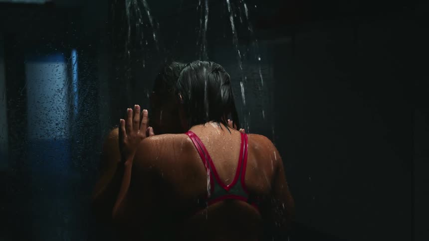 Person showering