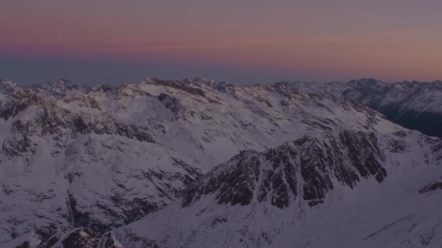 Mountains covered in snow